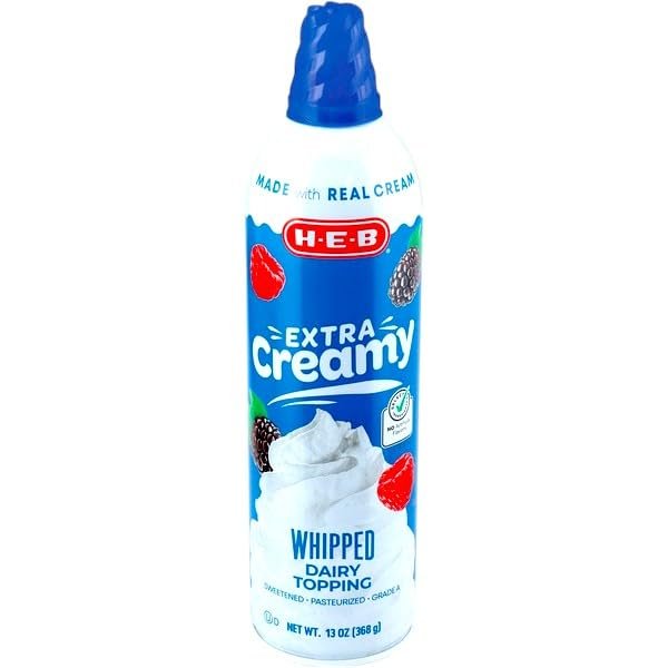 Real Extra Creamy Dairy Whip, Rich & Smooth Whipped Dairy Topping for Desserts, Beverages & Baking, 13 oz