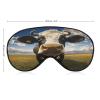 Prairie Cow Sleep Mask for Side Sleeper Pressure-Free & Light Block-Out Eye Mask Comfortable Eye Covers Soft Breathable Blindfold Adjustable Night Blindfold for Men Women view 2