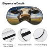 Prairie Cow Sleep Mask for Side Sleeper Pressure-Free & Light Block-Out Eye Mask Comfortable Eye Covers Soft Breathable Blindfold Adjustable Night Blindfold for Men Women view 3