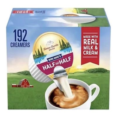 Coffee Creamer Singles Mini Moos Half & Half Creamer Singles, (192 Count)