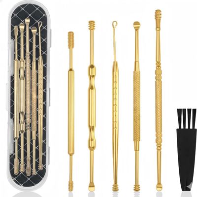 10PCS Ear Pick Removal Kit, Ear Cleansing Tool Set, Ear Curette Ear Wax Remover Tool with Storage Box-(1)