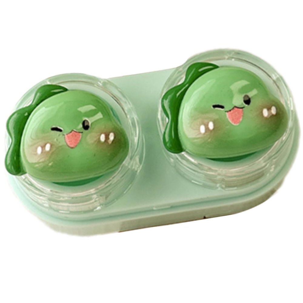 DLOULP Practical Lenses Container Set with Sliding and LeakProof Design Lens Storage Case with Wearing Removal Tool Lenses Storage Box