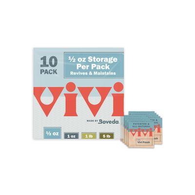 Vivi Fresh Humidity Control Packs, 10-Pack, Protects Up to oz