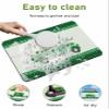 St. Patrick's Day Truck with Gold Coin Bathroom Rug Diatomaceous Earth Bath Mat,Absorbent Shower Mat Non-slip Doormat for Kitchen Bedroom, Green Clovers Leaf Plaid Diatomite Stone Mats 18x30in view 2