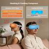 Eye Massager with Heat and Cooling, 5 Massage Modes for Eye Dry Fatigure and Migraines Relief, Lightweight Foldable for Office Home Travel Stress Relief, Mothers Day Birthday Gift for Mom Women (Grey) view 2