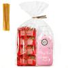 50Pcs Flat Bottom Cellophane Bags - 10 x 14 x 3.2 Inches Bottom Gusset Cellophane Bags with Twist Ties - Durable Plastic Clear Gift Bags for Candy Treat Goodies Mug Party Favors and Gift Wrapping view 1