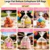 50Pcs Flat Bottom Cellophane Bags - 10 x 14 x 3.2 Inches Bottom Gusset Cellophane Bags with Twist Ties - Durable Plastic Clear Gift Bags for Candy Treat Goodies Mug Party Favors and Gift Wrapping view 3