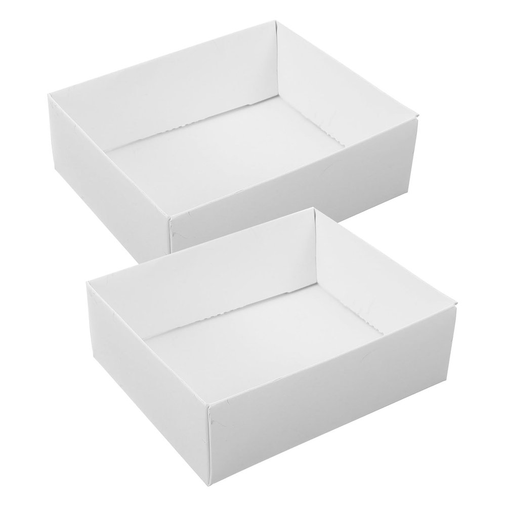 Beaupretty Small White Rigid Box Set 11.5x9.5x3.8cm, 350gsm Cardboard Wrap Boxes for Presents, Nesting Storage Case for Party, Valentines Day, and Christmas Packaging