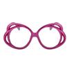 AOOLIA Oversized Round Women Eyewear, Stylish Large Blue Light Blocking Glasses, Anti-UV Anti-fatigue Eyeglasses (Purple) view 1