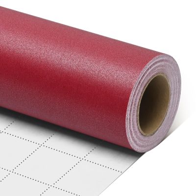 Gift Wrapping Paper, Red Pearly Wrapping Paper Roll, 17 Inch X 32.8 Feet