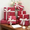 Gift Wrapping Paper, Red Pearly Wrapping Paper Roll, 17 Inch X 32.8 Feet view 4