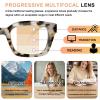 Lirbbur 3 Pack Multifocus Progressive Reading Glasses for Women/Men Computer Readers Blue Light Blocking With Spring Hinge (3 Mix, 1.75, x) view 2