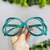 AOOLIA Oversized Round Women Eyewear, Stylish Large Blue Light Blocking Glasses, Anti-UV Anti-fatigue Eyeglasses (Green) view 3