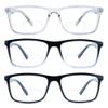 Ryegis Bifocal Reading Glasses,Classic Square Men Readers,Lightweight Cheaters Glasses Comfortable Spring Hinges 5.0 view 2