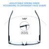 Ryegis Bifocal Reading Glasses,Classic Square Men Readers,Lightweight Cheaters Glasses Comfortable Spring Hinges 5.0 view 4