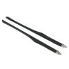 1pair 6mm Width Rubber Eyeglasses Temple Tip Glasses Flex Leg Spring Hinge Eyewear Repair Part Accessory(Black) view 1