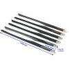 1pair 6mm Width Rubber Eyeglasses Temple Tip Glasses Flex Leg Spring Hinge Eyewear Repair Part Accessory(Black) view 2