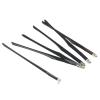 1pair 6mm Width Rubber Eyeglasses Temple Tip Glasses Flex Leg Spring Hinge Eyewear Repair Part Accessory(Black) view 3