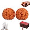 2Pcs Chinese Walnuts Fidget, 2026 New Chinese Wenwan Walnuts, Hand Training Massage Stress Relief Balls for Relaxation Focus & Gifts (A) view 1