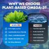 2 Pack Vegan Omega-3 Gummies1000mg for Adults - Sugar Free Supplement with 400mg DHA & 600mg EPA, Vitamins A, C, E, and Zinc - 120 Count view 4