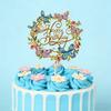 ZZHXSM 6PCS Acrylic Birthday Cake Decorations Cupcake Toppers Suitable for Party/Anniversary/Wedding Pastries Decorations view 4