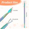 3 Pcs Lottery Ticket Scratcher Tool Scratch Off Stainless Steel Tools for Lottery Ticket, Multi-use Scraping Tools for Tickets Stickers Labels Films(Rainbow,Gold,Silver) view 3