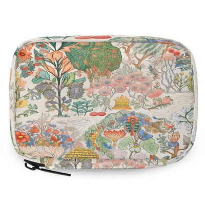 YPPAHHHH Travel Pill Organizer Bag Watercolor Painting Weekly Medicine Case with Detachable Pill Box 8 Compartments 7 Day Individual Pills Holder for Purse Backpack Travel Gift