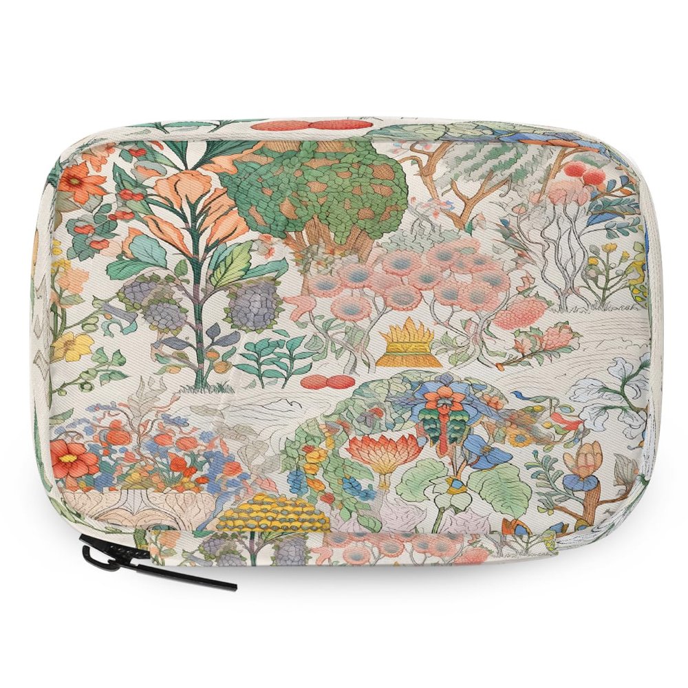 YPPAHHHH Travel Pill Organizer Bag Watercolor Painting Weekly Medicine Case with Detachable Pill Box 8 Compartments 7 Day Individual Pills Holder for Purse Backpack Travel Gift