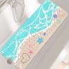 Non Slip Bathtub Mat, Extra Long Ocean Bath Mat for Tub Shower Mat with Suction Cups and Drain Holes for Elderly Kids Toddler Baby 40 X 16 Inch view 2