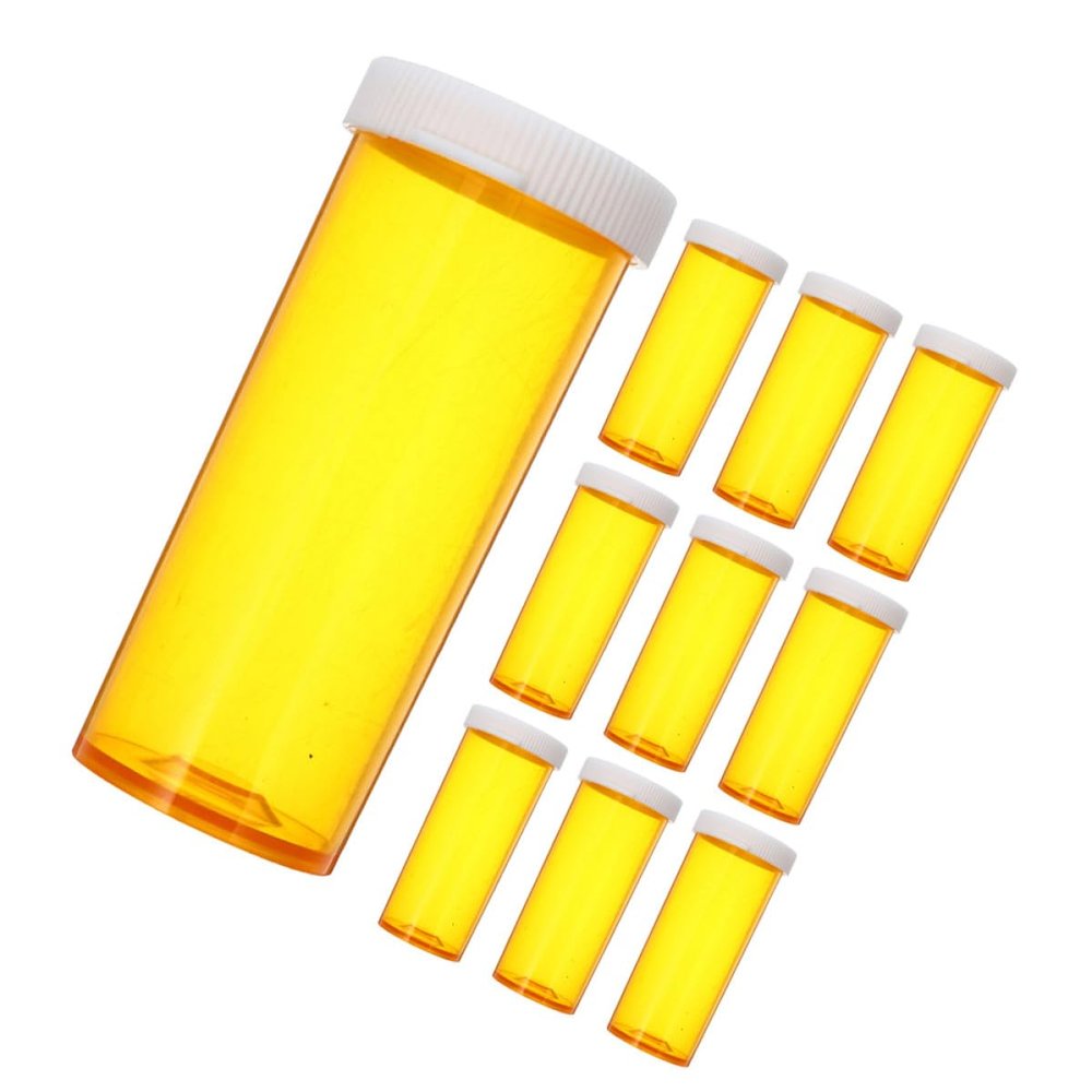 CONGARTENO 20pcs Small Waterproof Plastic Pill Organizer Travel Pill Dispenser Container for Dietary Supplements Medication Storage Portable Case for On-the-go Use