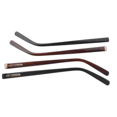 1pair Spring Glasses Temple Eyeglasses Plastic Leg Eyewear Repairing Accessories Black Brown(SP002 Black)