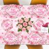 122 PCS Mothers Day Plates and Napkins Set, Serves for 30 Guests Pink Mother's Day Home Decor with Flowers, Disposable Paper Plates Napkins Plastic Forks Tablecloth for Best Mom Party Supplies view 4