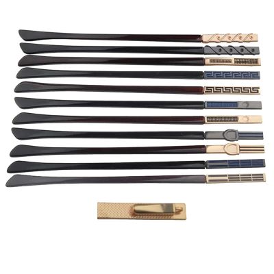 10pairs Metal Eyewear Spring Flex Temple Leg Repair Metal Zinc Eyeglasses Spectacles Rod Replacement Accessory(Z2003Gold)