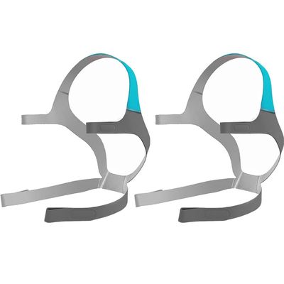 2Pcs Grey Velvet Cloth Headgear for Resmed Airfit F20 N20 CPAP Use, Replacement Strap with Elastic Comfort and Secure Fixing