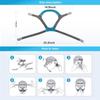 2Pcs Grey Velvet Cloth Headgear for Resmed Airfit F20 N20 CPAP Use, Replacement Strap with Elastic Comfort and Secure Fixing view 2