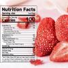 8.82 Oz Freeze Dried Strawberries Crispy Freeze-Dried Whole Strawberries Intense Sweet & Tart Flavor Natural Crispy Fruit Snack Dehydrated Fruit Dried Fruit Snack for Baking Yogurt view 2