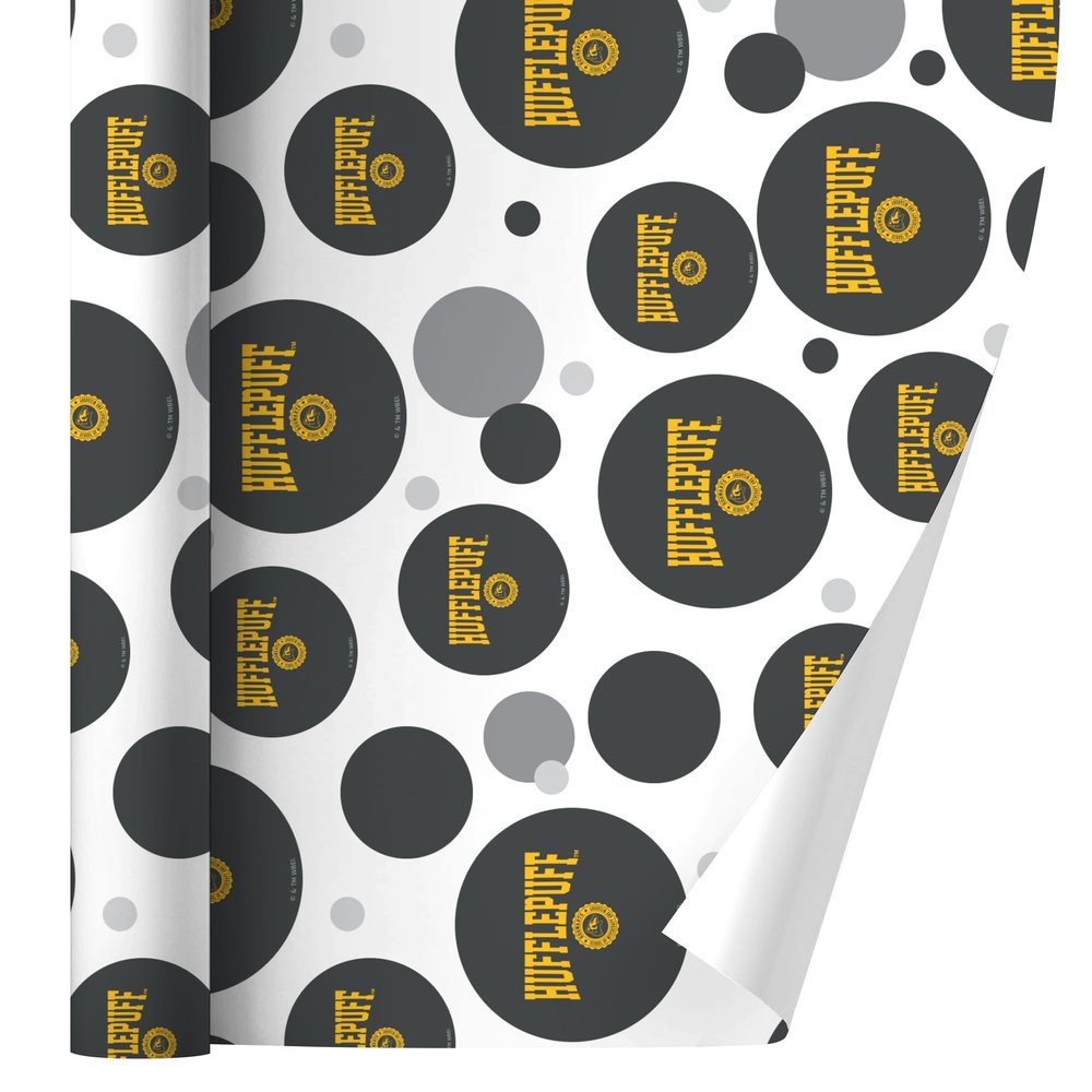 GRAPHICS & MORE Harry Potter Hufflepuff Seal Gift Wrap Wrapping Paper Roll