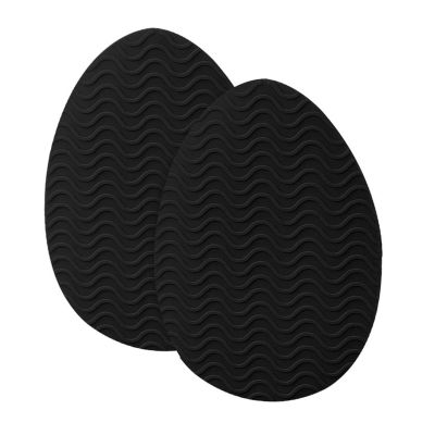 10 Pcs Rubber Shoe Sole Protector Wear-Resistant Non-Slip Forefoot Shoes Mat Self-Adhesive High Heel Pads Cushion(Black Round)