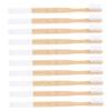 Outanaya Toothbrush Soft Bristles 10pcs Natural Reusable Manual Toothbrush Set for Adults with Non-Slip Handle White, Eco-Friendly Travel Oral Care view 1
