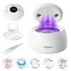 Ambiora Ultrasonic Retainer Cleaner Machine, 45kHz ultrasonic cleaner for denture/Jewelry/Toothbrush with 4 Cleaning Modes, Digital Timer, 200ML Mouth Guard Cleaner for Aligner
