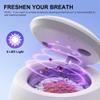 Ambiora Ultrasonic Retainer Cleaner Machine, 45kHz ultrasonic cleaner for denture/Jewelry/Toothbrush with 4 Cleaning Modes, Digital Timer, 200ML Mouth Guard Cleaner for Aligner view 3
