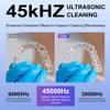 Ambiora Ultrasonic Retainer Cleaner Machine, 45kHz ultrasonic cleaner for denture/Jewelry/Toothbrush with 4 Cleaning Modes, Digital Timer, 200ML Mouth Guard Cleaner for Aligner view 4