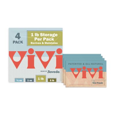 Vivi Fresh Humidity Control Packs, 4-Pack, Protects Up to 1 lb