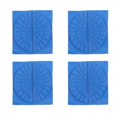 24pairs Non-Slip Rubber Wear-Resistant Shoe Sole Protector Black High Heel Sandal Outsole Pad Frosted Mat Shoes(Blue)