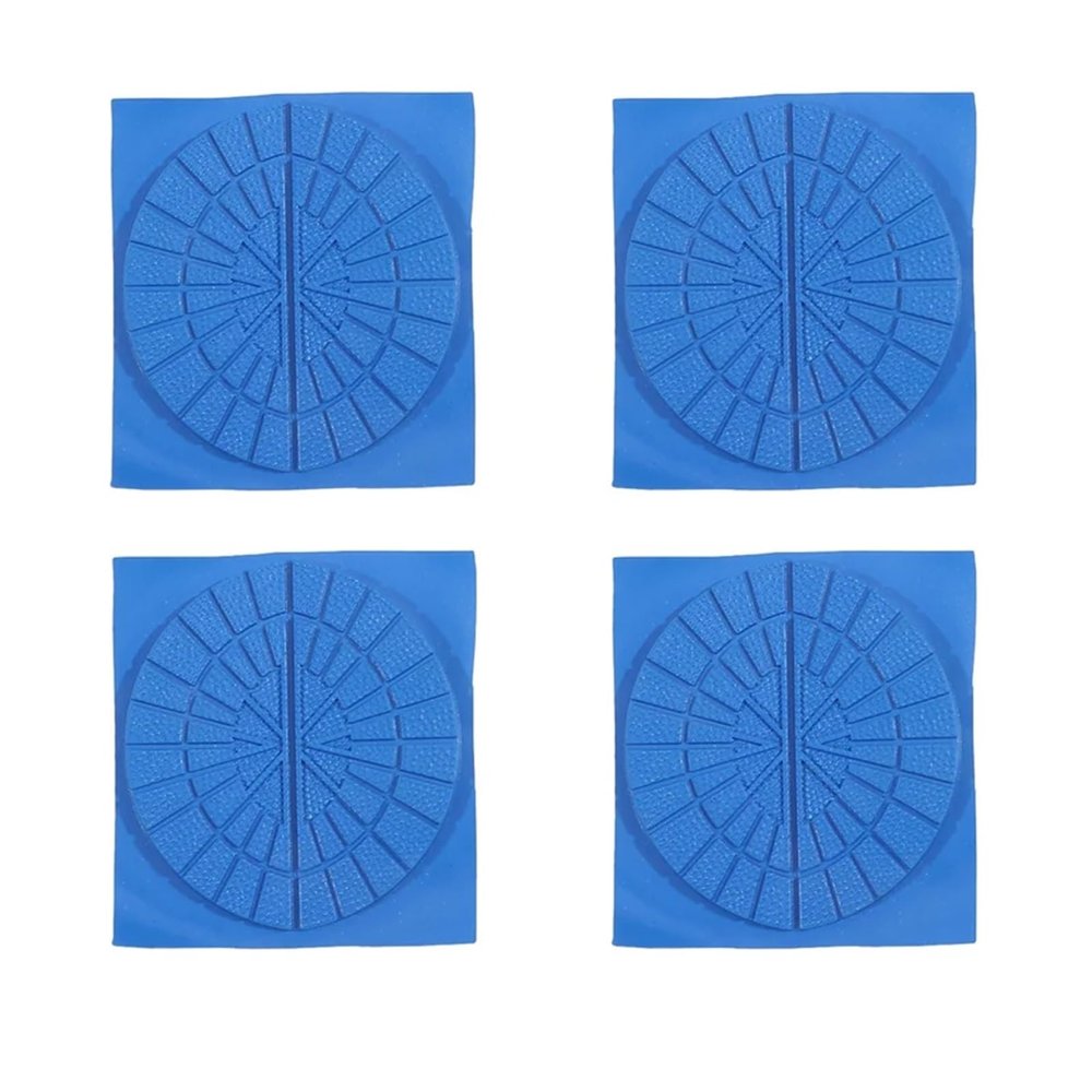 24pairs Non-Slip Rubber Wear-Resistant Shoe Sole Protector Black High Heel Sandal Outsole Pad Frosted Mat Shoes(Blue)