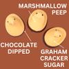 Peep Delights S'mores, Chocolate Dipped Marshmallow Chicks, Easter Basket Stuffer Candy, 3 Count Sleeves (Pack of 3) view 4