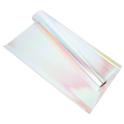 Beaupretty Iridescent Cellophane Sheets 56cm X 10 Yards Roll, Rainbow DIY Bouquet Wrap Paper for Flower and Basket Packaging