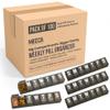 Weekly Pill Organizer - Extra Large with Easy to Read Jumbo Letters Vitamin Container, BPA Free - Daily Travel 7 Day Medication Pill Box Case, (Black, Case of 100) view 1