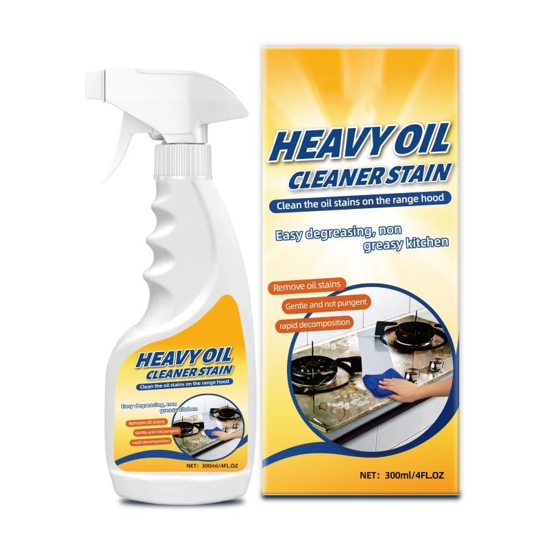 HIDEZHI Multi-purpose Heavy Grime Duty Cleaner, Multi-purpose Heavy Oil Stain Cleaner, Heavy Oil Stain Cleaner Kitchen, Kitchen Degreaser Spray, For Range Hood, Oven, Pots and Cabinet (1pcs)
