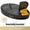 Daily Pill Organizer - (4 Times a Day) Stackable Medication Reminder - Premium Weekly AM/PM Pill Box with 7 Daily Stackable Trays and Medicine Organizer for Vitamins and Supplements, Gold, Case of 40 view 3